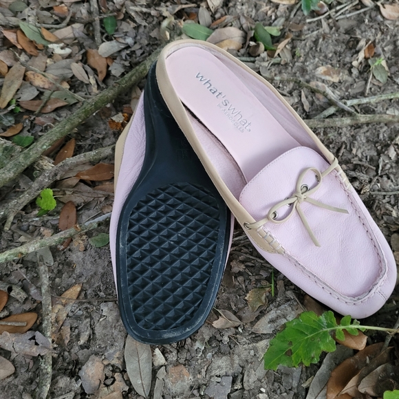 What's What PINK Aerosoles Slip-On Mules Women's 8 - Picture 2 of 8
